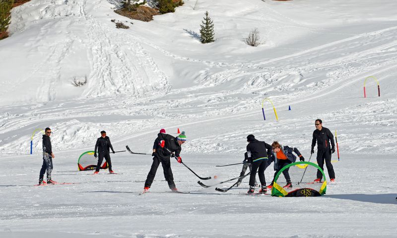 Ski hockey Le Laus Cervières